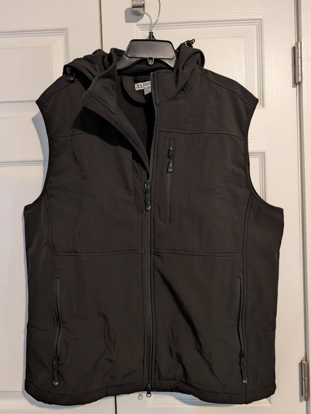 33,000ft Men's Lightweight Softshell Vest Hooded Vest - XL